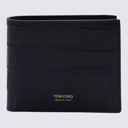 Tom Ford Blue Leather Wallet - Tom Ford - Modalova