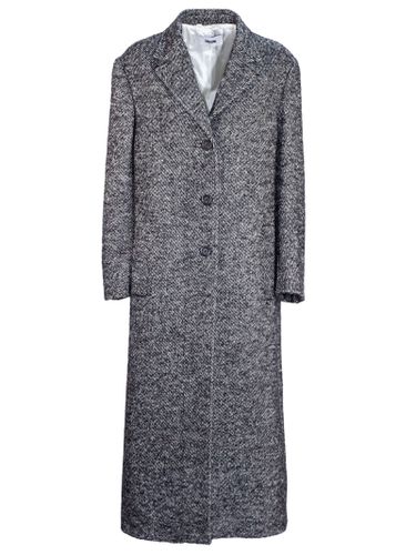 Diagonal Wool And Alpaca Blend Long Coat - Mauro Grifoni - Modalova