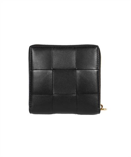 Leather Zip Around Wallet - Bottega Veneta - Modalova