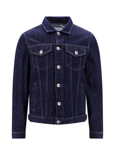 Denim Jacket With Contrasting Stitched Profiles - Brunello Cucinelli - Modalova