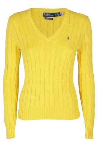 Kimberly Cable-knitted V-neck Jumper - Ralph Lauren - Modalova