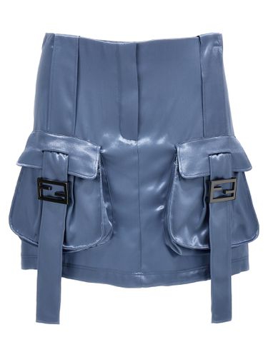 Fendi Satin Miniskirt - Fendi - Modalova