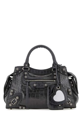 Lead Leather Neo Cagole City S Handbag - Balenciaga - Modalova