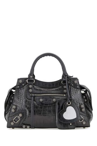 Lead Leather Neo Cagole City S Handbag - Balenciaga - Modalova