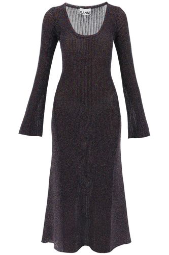 Ganni Lurex-knit Midi Dress - Ganni - Modalova