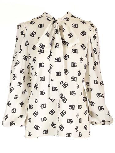 Shirt With All-over Dg Print - Dolce & Gabbana - Modalova