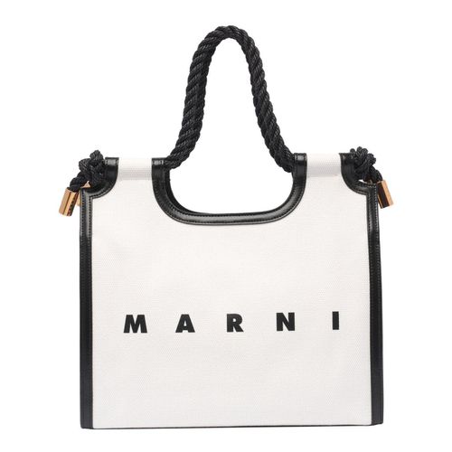 Marni Marcel Logo Printed Tote Bag - Marni - Modalova