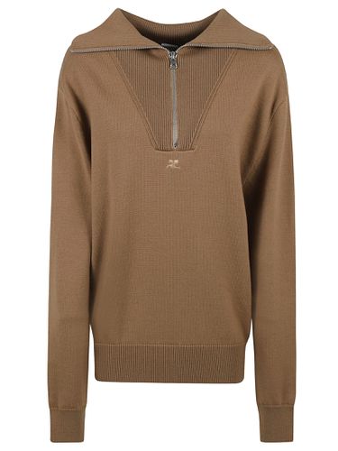 Courrèges Zip Placket Jumper - Courrèges - Modalova