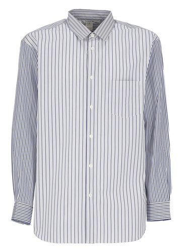 Striped Collared Button-up Shirt - Comme des Garçons - Modalova