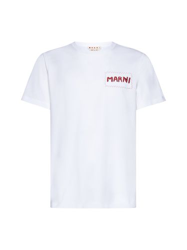 Marni White Cotton T-shirt - Marni - Modalova