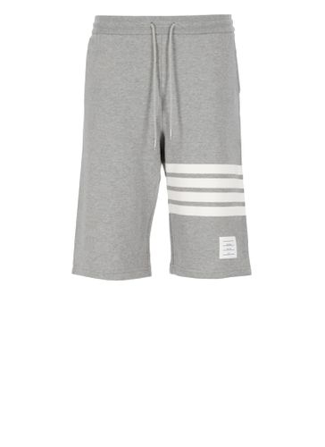 Bar Cotton Bermuda Shorts - Thom Browne - Modalova