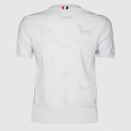Thom Browne Grey Wool T-shirt - Thom Browne - Modalova