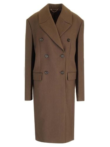 Broad Double-breasted Midi Coat - Totême - Modalova