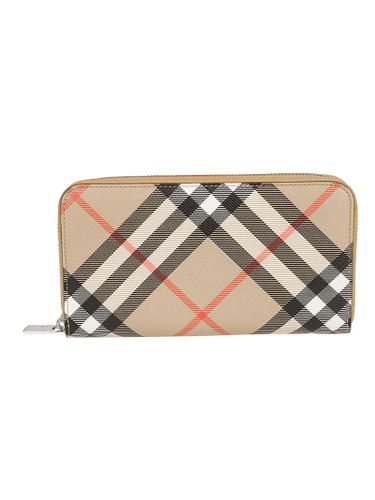 Burberry Check Zip-around Wallet - Burberry - Modalova