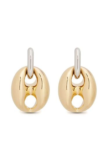 Silver And Gold xtra Eight Dang Earrings With Pressure Closure In Brass And Aluminum Woman - Paco Rabanne - Modalova