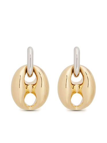 Silver And Gold xtra Eight Dang Earrings With Pressure Closure In Brass And Aluminum Woman - Paco Rabanne - Modalova