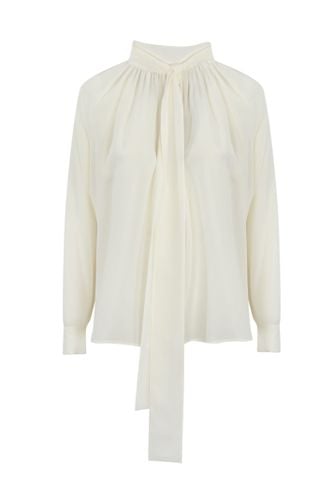 Gaia Silk Shirt With Bow - Max Mara Studio - Modalova