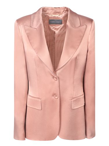 Nude Satin Jacket - Alberta Ferretti - Modalova