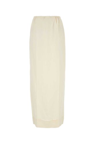 Prada Ivory Linen Skirt - Prada - Modalova