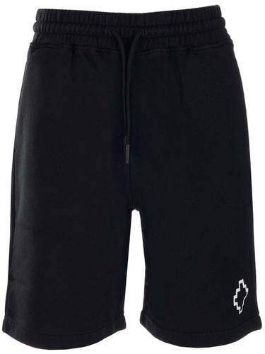 Bermudas With White Cross Logo - Marcelo Burlon - Modalova