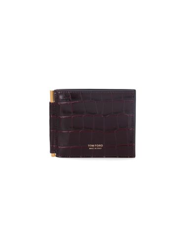 Tom Ford Croc Print Card Holder - Tom Ford - Modalova