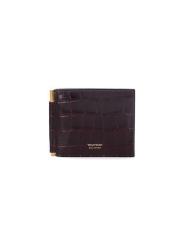 Tom Ford Croc Print Card Holder - Tom Ford - Modalova