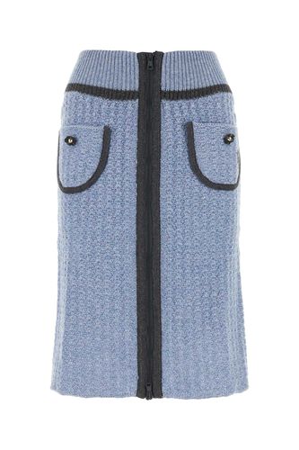 Cormio Cerulean Wool Blend Skirt - Cormio - Modalova