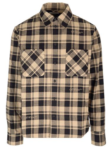 Off-White Check Flannel Shirt - Off-White - Modalova