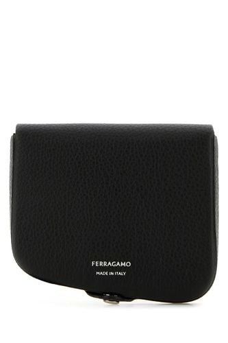 Ferragamo Black Leather Coin Purse - Ferragamo - Modalova