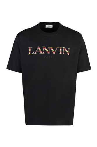 Lanvin Black Cotton T-shirt - Lanvin - Modalova