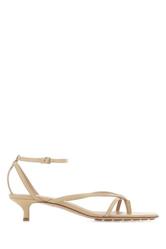 Beige Leather Stretch Sandals - Bottega Veneta - Modalova