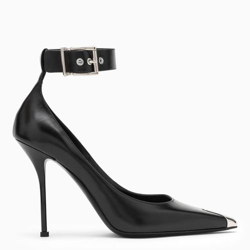 Black Leather Punk Pumps - Alexander McQueen - Modalova