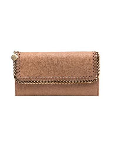 Pecan Brown And Gold Continental Falabella Wallet - Stella McCartney - Modalova