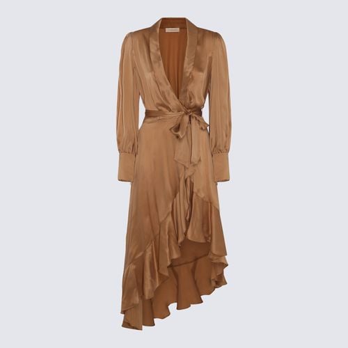 Zimmermann Sand Silk Dress - Zimmermann - Modalova