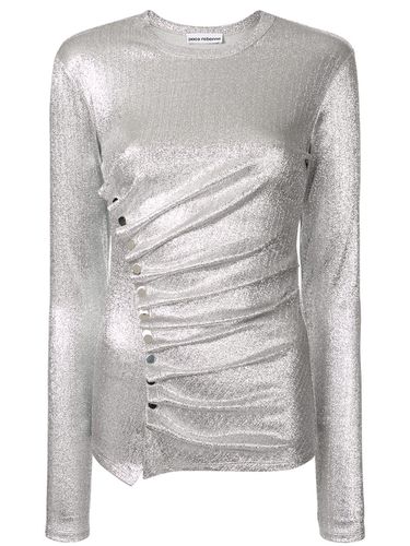 Stretch Lurex Jersey Top - Paco Rabanne - Modalova