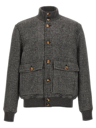 Check Bomber Jacket - Brunello Cucinelli - Modalova