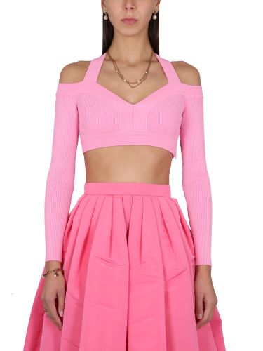 Cropped Off-the Shoulder Top - Alexander McQueen - Modalova