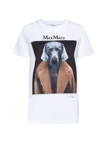 Graphic Printed Crewneck T-shirt - Max Mara - Modalova