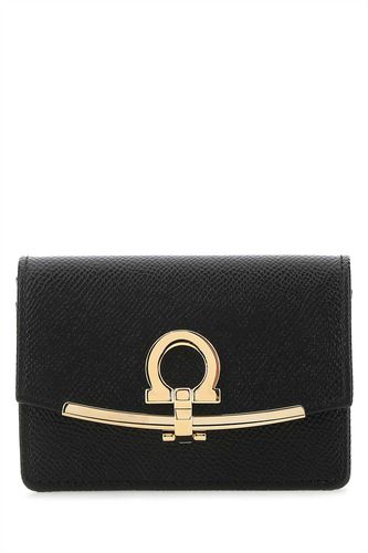 Ferragamo Black Leather Coin Purse - Ferragamo - Modalova