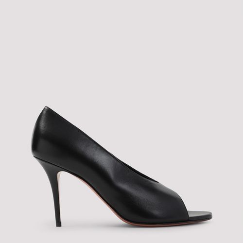 Julianne 90 Peep Toe Nappa Pumps - Amina Muaddi - Modalova