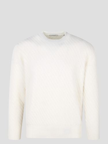 Round Neck Wool Sweater - Paolo Pecora - Modalova