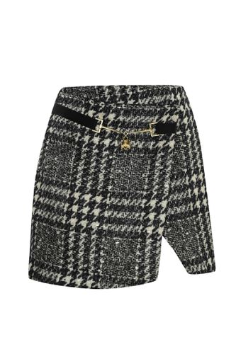 Laminated Tweed Skirt - Elisabetta Franchi - Modalova