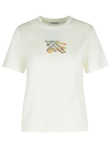 Burberry White Cotton T-shirt - Burberry - Modalova