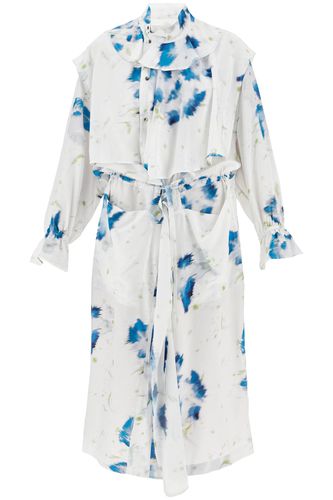 Lemaire Printed Dust Coat With Cape - Lemaire - Modalova