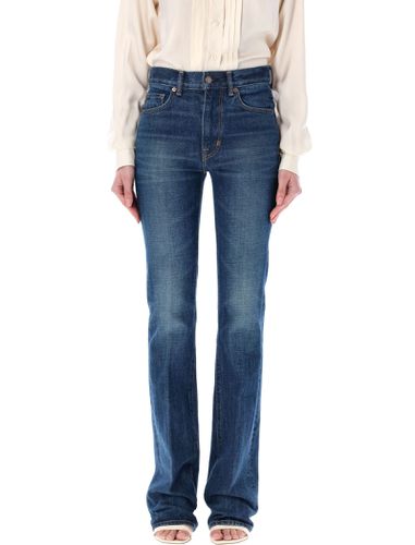 Stone Washed Denim Flared Jeans - Tom Ford - Modalova