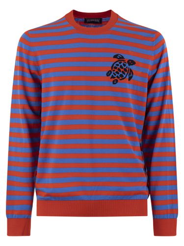 Striped Cotton Crew-neck Jumper - Vilebrequin - Modalova