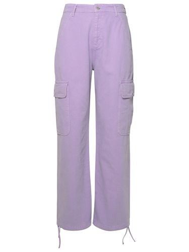 Lilac Cotton Cargo Pants - M05CH1N0 Jeans - Modalova