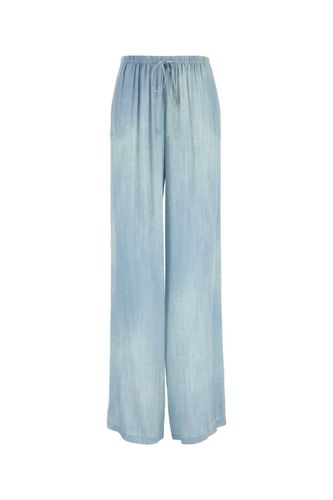 Light Blue Viscose Wide Leg Pant - Ermanno Scervino - Modalova