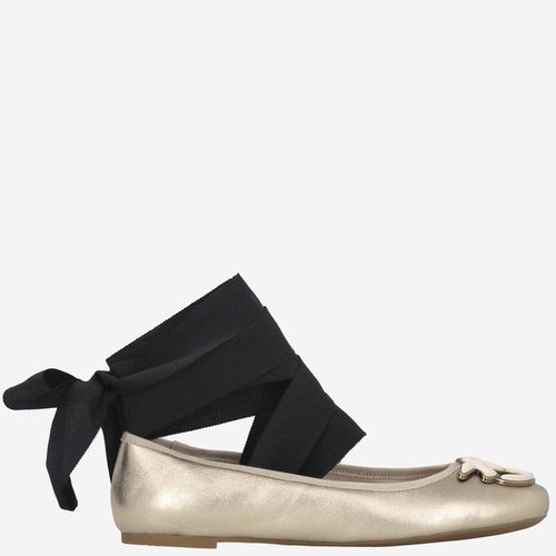 Leather Ballet Flats With Logo - Pinko - Modalova