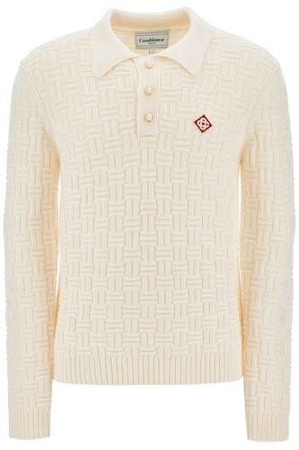 Ivory Stretch Wool Blend Sweater - Casablanca - Modalova